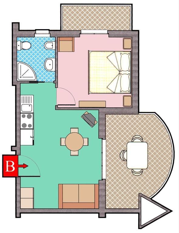 Residence Blumarine Giulianova Pokoj fotografie